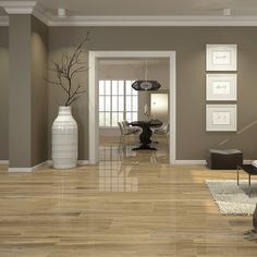 Hilton Pine Porcelain Floor Tiles in 2020 Brown living