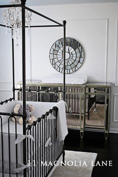 60 Best Nursery Design Black White Images On Pinterest Kids Nursery Ideas Use My Mirrored Furniture With Grey White And Black