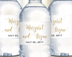 water bottles labels for wedding