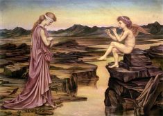 History Repro on Canvas Helen of Troy by English Painter Evelyn De Morgan