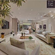 Amazing Classy White Living Room / Only Me ✌✔ xoxo Living Room Modern, Interior Design Bedroom, Flat Interior