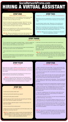 hiring a virtual assistant infographic