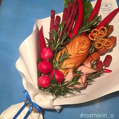 Мужской колбасный букет- студия Розмарино