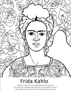 Art Projects for Kids How to Draw Frida Kahlo Frida kahlo art