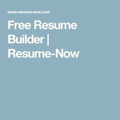 is resume now free