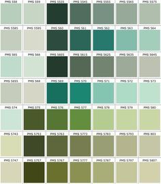 Green Color Names Palette Hue Blog Pantone Shades Of Real Access Promotional Products Creative Business Pms Color Chart