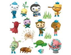 Large Octonauts Wall Stickers Girls Boys Kids Bedroom ...