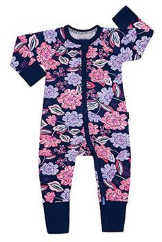 Bonds Baby Long Sleeve Stretchies Balletsuit sizes 1 2 Colour Desert Floral