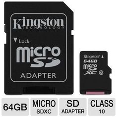 Professional Kingston 16GB MicroSDHC Card for BlackBerry Slider Smartphone with custom formatting and Standard SD Adapter. Class 4 .