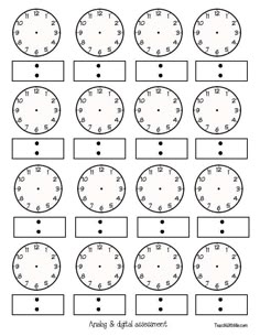free printable blank clock faces worksheets clock faces math blank clock faces