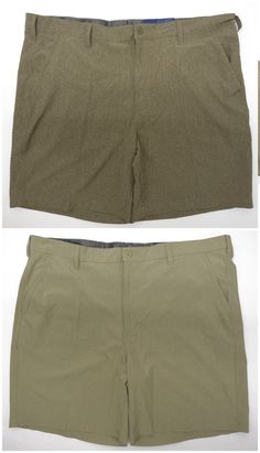 Mens Flat Front Casual Shorts Covington Cotton Plaid Lightweight