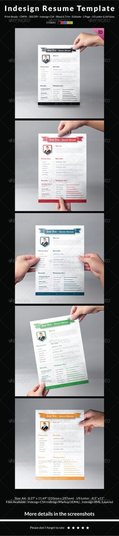 Universal Resume Template Resume templates, Resume and Templates - indesign resume templates Universal Resume Template Resume templates, Resume and Templates - indesign resume templates
