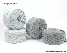 Recycled T-Shirt Yarn Gray