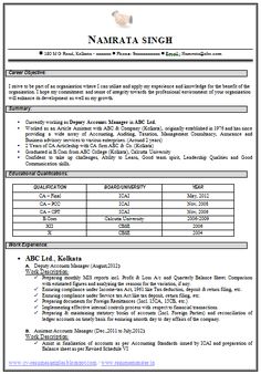 resume of ca