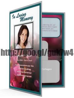 funeral program templates for