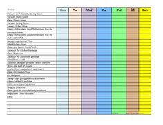 chore charts for family