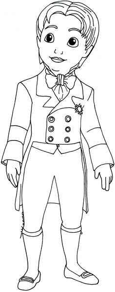 sofia the first coloring pages james
