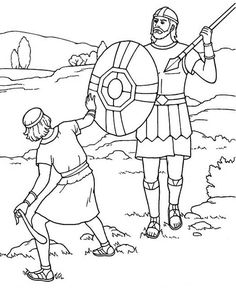 awana free printable david and goliath coloring pages all about