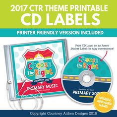 music cd labels