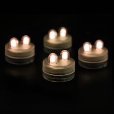 40 SUPERBRIGHT Premium Dual LED Submersible Floral Party Wedding Tea Light