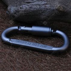 Aluminium Alloy 3 Holes Tie knots Quickly For Camping Outdoor Climbing Carabiner