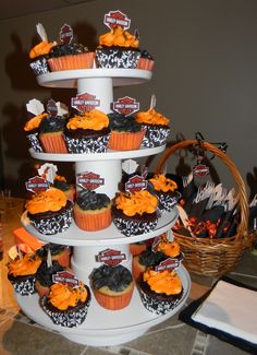 Photo gateau harley davidson
