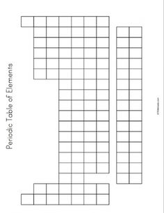 stem blank periodic table of elements example