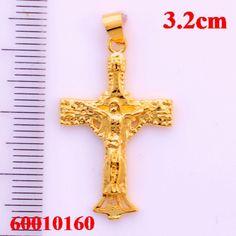 Christ Pendant Gold Religious Cross 18KT Gold Filled Symbol Charms,Coptic Pendants,Bulk Pendants,Gold Filled,Wholesale Findings