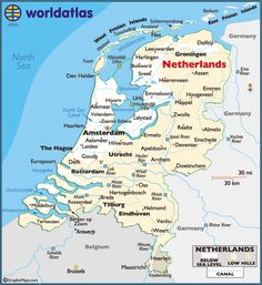 map of netherlands holland