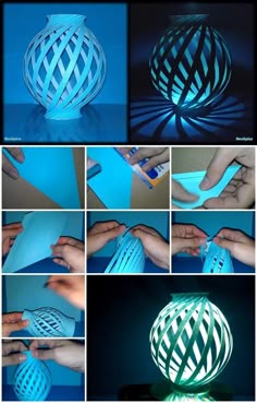 How To Make Paper Lamp Ball Twist Spiral How To Make Paper Lamp Ball Twist Spiral