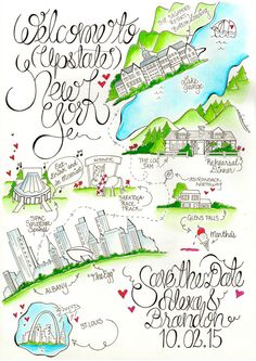 50 Best Custom Wedding Map Images Candy Bo Bridal Shower Upstate New York Wedding Map Albany By Designermapsbyzoe Maps