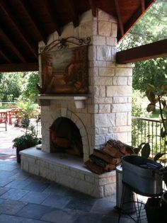 Austin Stone Fireplace Before and After - Blog from Irwin Construction. Austin stone concrete hearth