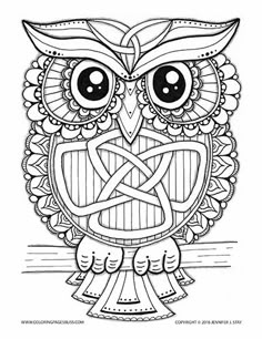 Owl Free Printable Adult Coloring Pages … | Pinteres… Owl Free Printable Adult Coloring Pages … | Pinteres…