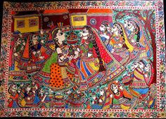 Madhubani Painting (Bihar) IMAGES, GIF, ANIMATED GIF, WALLPAPER, STICKER FOR WHATSAPP & FACEBOOK