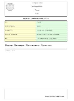 professional cover sheets