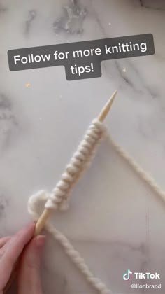 Cast On Knitting, Knitting Hacks, Beginner Crochet Tutorial, Diy Crochet Projects, Finger Knitting