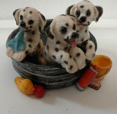 Vivid Arts Pet Pals Dalmation Pup Dog Ornement Collectable Scaled Poison Cute