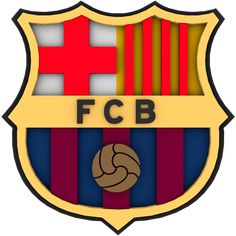 FC Barcelona Universal 3D Fu/ßball Wappen Sticker