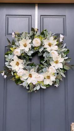 Wall Daisy and Artificial Fern for Front Door Home and Spring Decorations Valery Madelyn 24 Inch Woodland Easter Bunny Wreath with Succulents