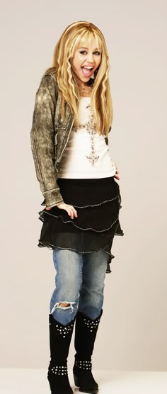 hannah montana wearing my jeans