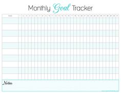 monthly goal tracker planners pinterest planners bullet and