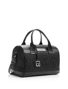 Calvin Klein Handbag Brown Jacquard Tote Bag Calvinklein Calvin Klein Logo Jacquard Sleek Barrel Satchel Bag Handbag Black Calvinklein