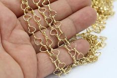 Arrow Chains 6mm Raw Brass Chevron Chains CHN83