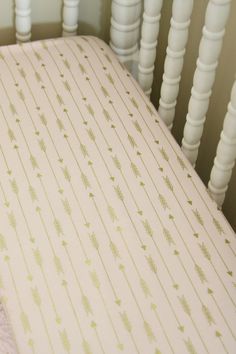 baby girl bedding soft pink gold fitted crib sheet with arrows gold fitted crib sheet