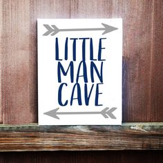 little man cave wooden sign little boy nursey handpainted man