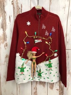 La La Land Christmas Sweater Top Jumper Sweatshirt Xmas Ugly Lala Movie Film