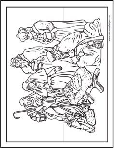 15 Printable Christmas Coloring Pages Jesus Mary Nativity Scenes