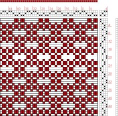 Hand Weaving Draft: Page 286, Figure 7, Donat, Franz Large Book of Textile Patterns, 3S, 4T - Handweaving.net Hand Weaving and Draft Archive...