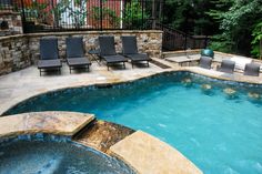 Peach State Pool Peachstatepool On Pinterest Spa Spill Over Into The Pool Gorgeous By Peach State Builders
