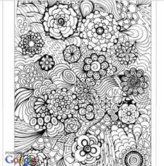 Colour The Cat With Henna Flowers Colouring In By Gwendaviesart